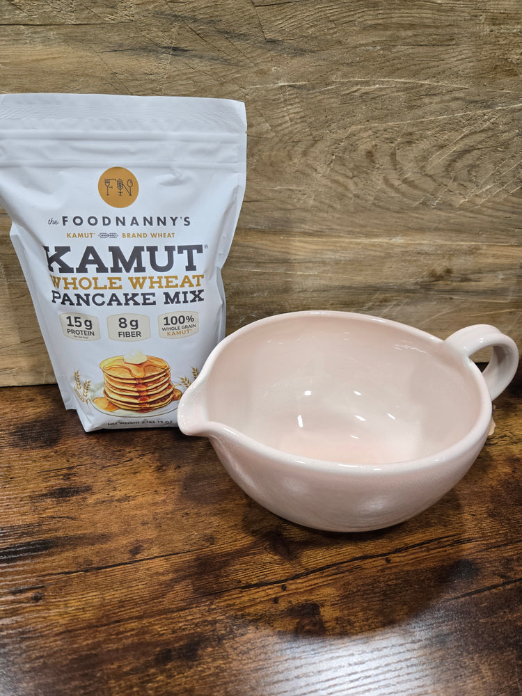 Bundle, Whole Wheat Pancake Mix & Peony Batter Bowl