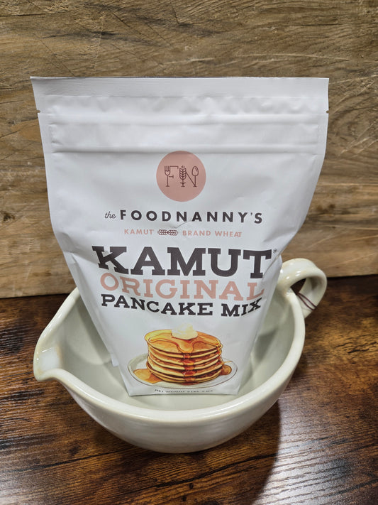 Bundle, Original Pancake Mix & Rustic White Batter Bowl