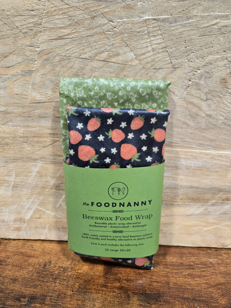 FN Beeswax Food Wrap (2-pack) Strawberry Set #1