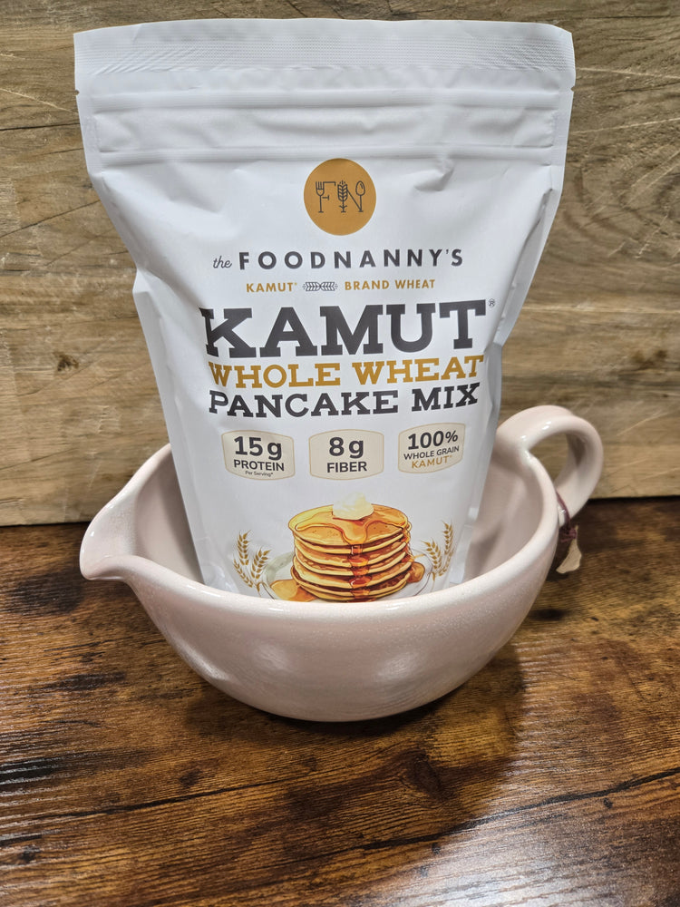 Bundle, Whole Wheat Pancake Mix & Peony Batter Bowl