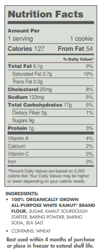 Kamut Cookie Mix, Sourdough Sugar