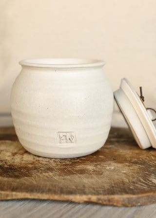 FN Salt Jar, Rustic White