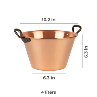 Copper Jam Pot, 4 Liters