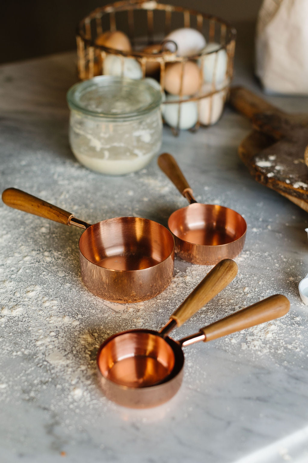 Copper Measuring Cup Set