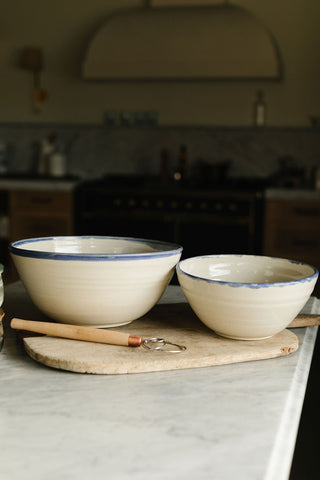 Mixing Bowl, MD White and Blue