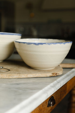 Mixing Bowl, MD White and Blue