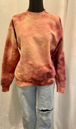 Sweatshirt, Reverse Tie-Dye (Rose)