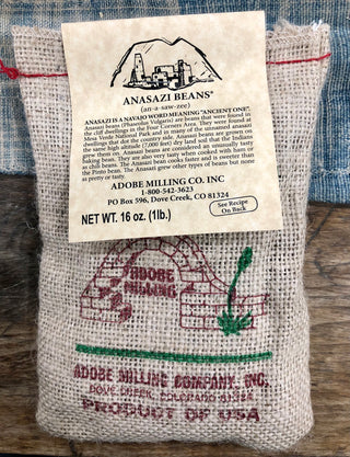 Anasazi beans burlap 16 oz.